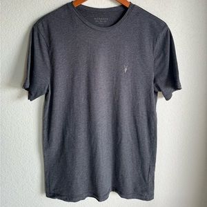 NWOT All Saints Brace Brushed T-shirt Color Charcoal